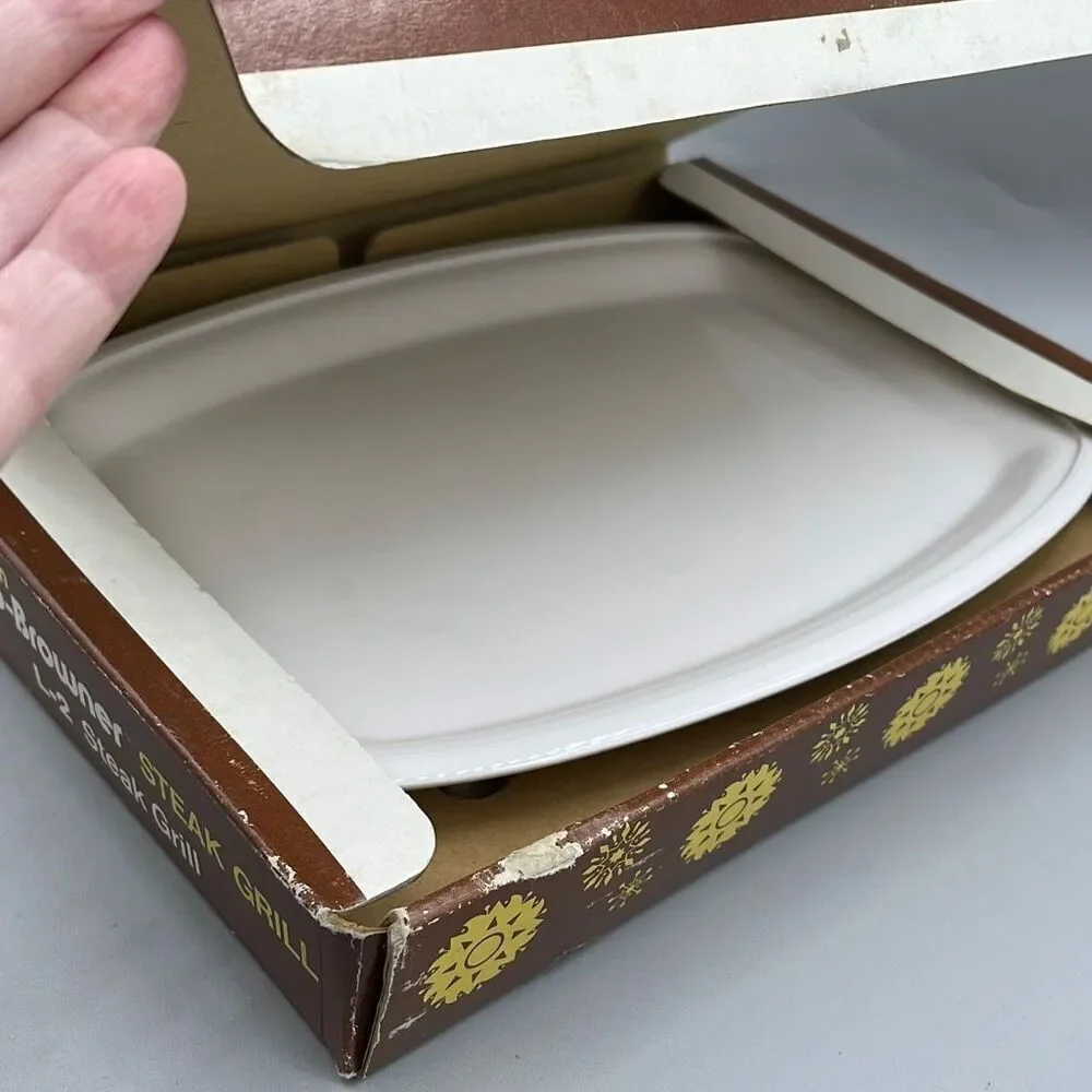 1970’s Litton Micro -Browner Steak grill platter in box.